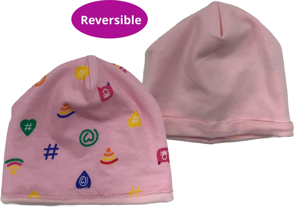 Rózsaszín Benetton Sapka EU 68 / UK 3-6 hónap / US 3-6 hónap