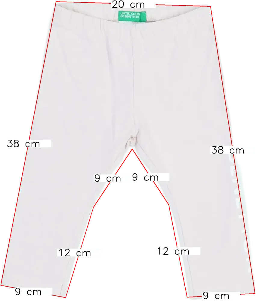 Rózsaszín Benetton Leggings EU 80 / UK 9-12 hónap / US 12 hónap