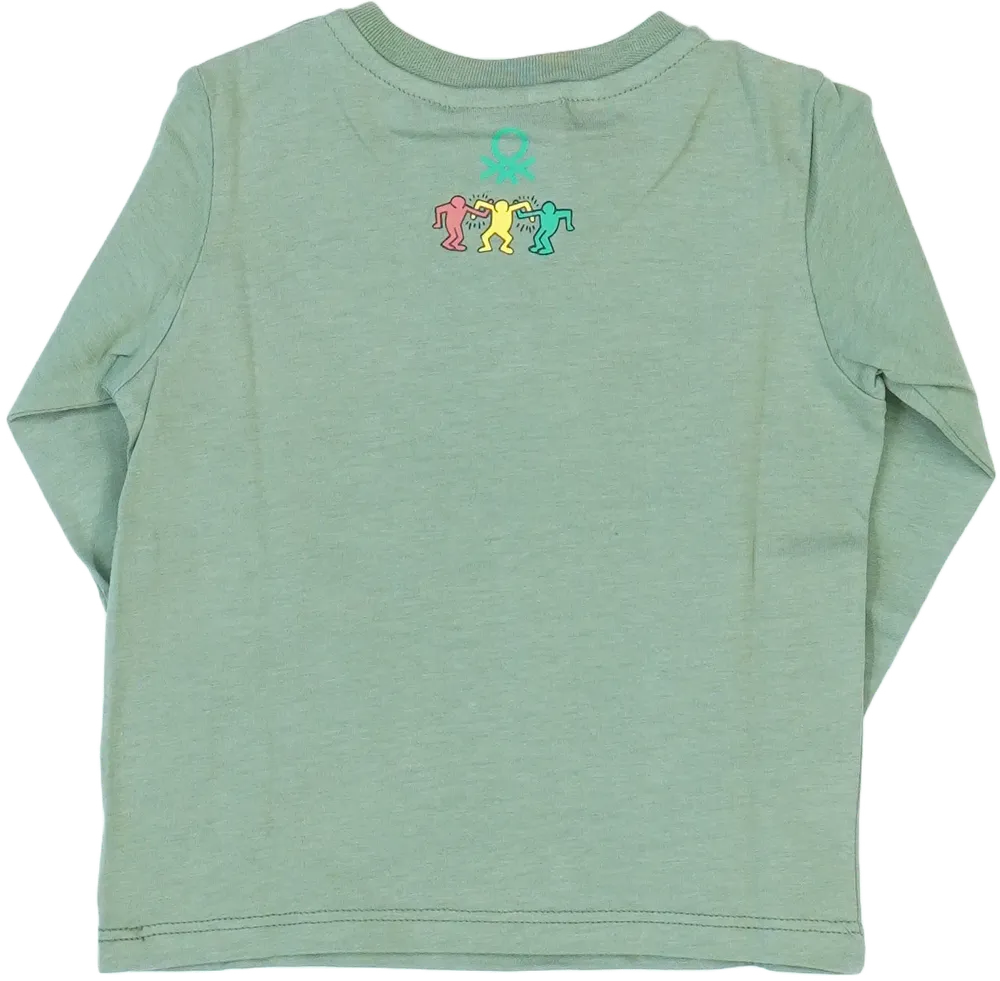 Zöld Benetton Hosszú ujjú felső EU 80 / UK 9-12 hónap / US 12 hónap