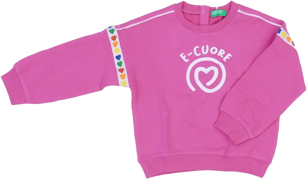 Rózsaszín Benetton Pulóver EU 92 / UK 2 év / US 2T