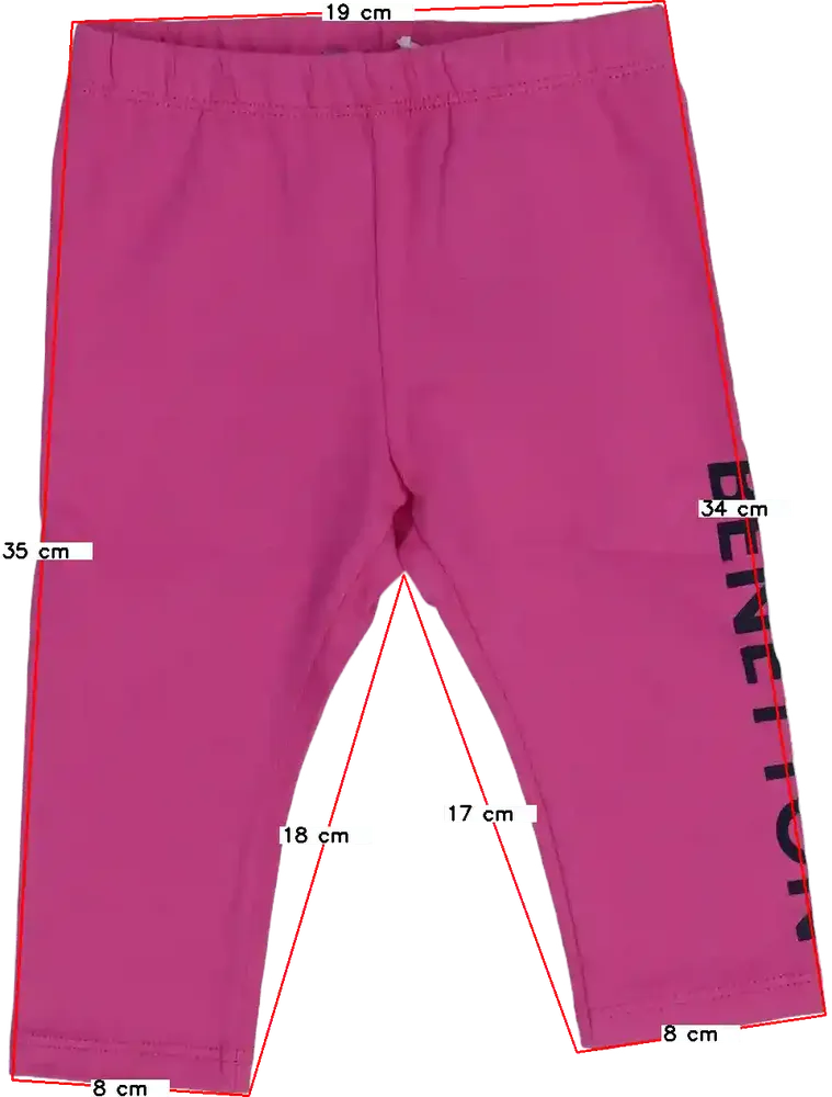 Rózsaszín Benetton Leggings EU 74 / UK 6-9 hónap / US 6-9 hónap