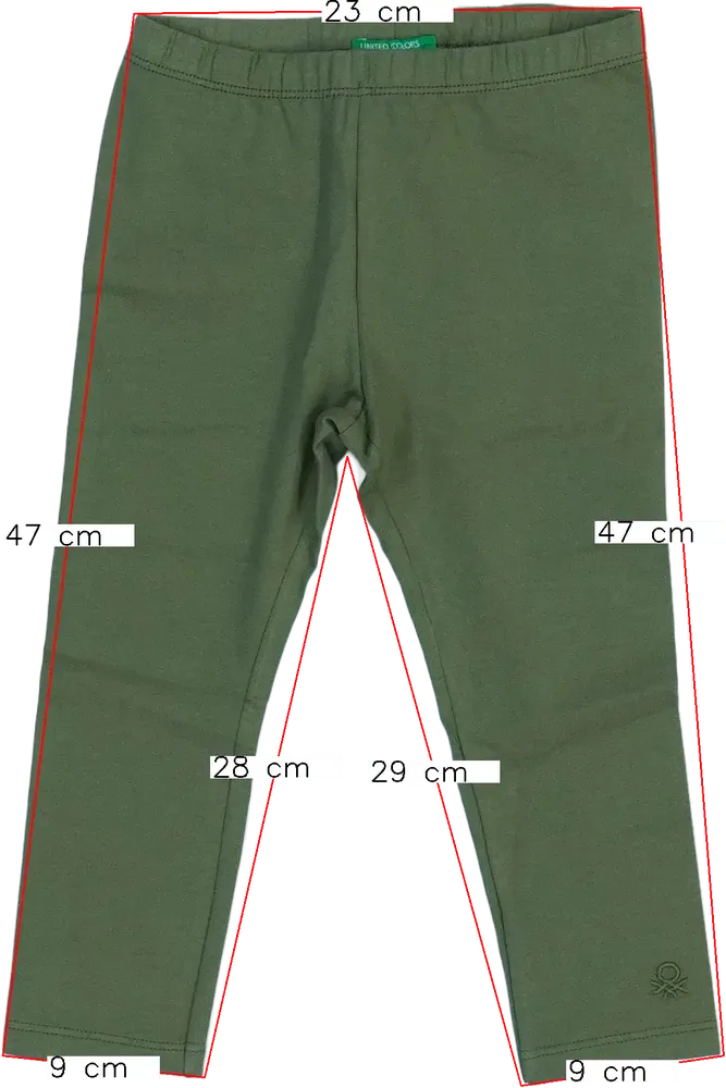 Zöld Benetton Leggings EU 92 / UK 2 év / US 2T