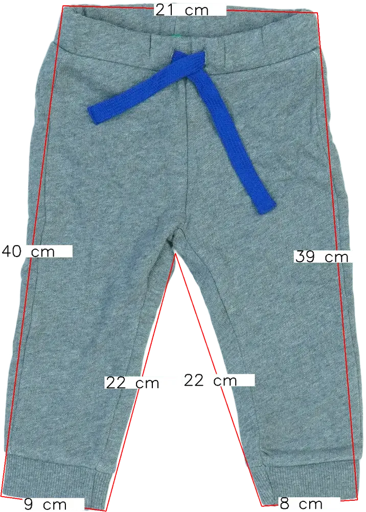 Szürke Benetton Melegítőnadrág EU 80 / UK 9-12 hónap / US 12 hónap