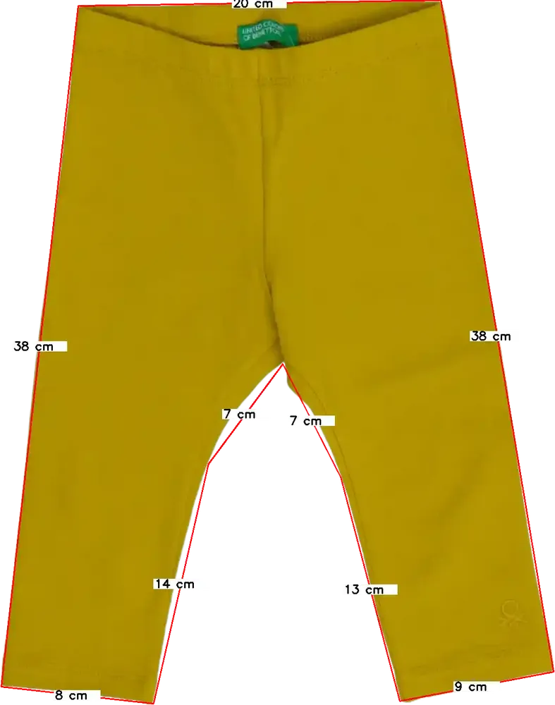 Sárga Benetton Leggings EU 92 / UK 2 év / US 2T