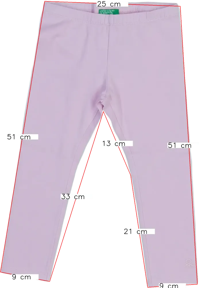 Rózsaszín Benetton Leggings EU 98 / UK 3 év / US 3T