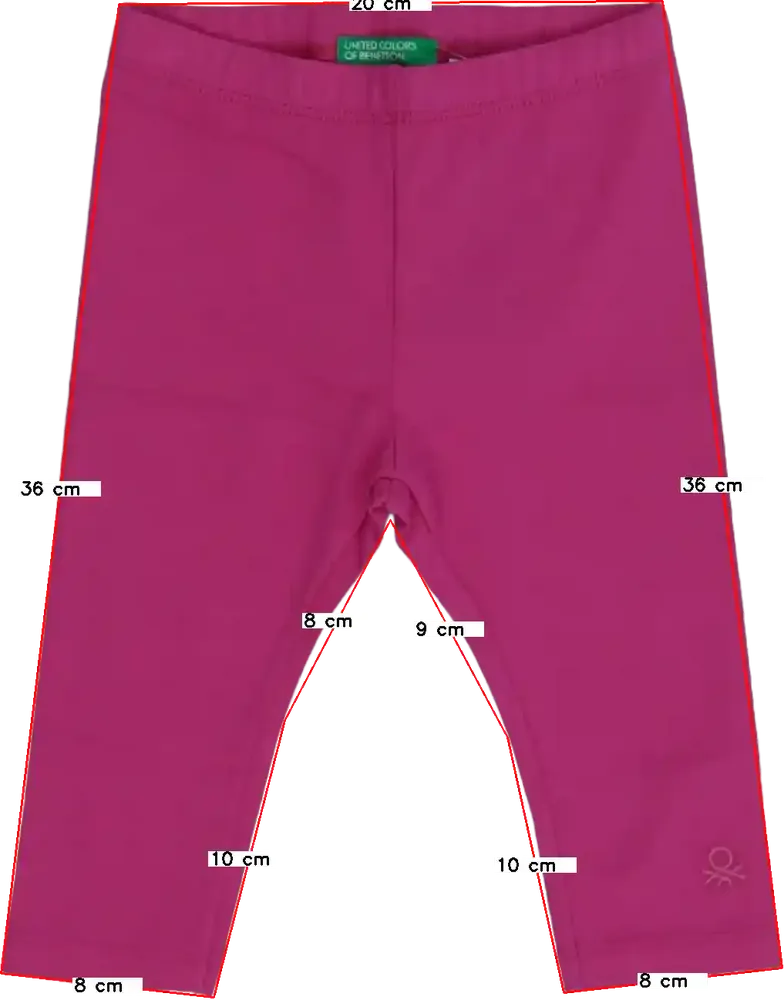 Rózsaszín Benetton Leggings EU 74 / UK 6-9 hónap / US 6-9 hónap
