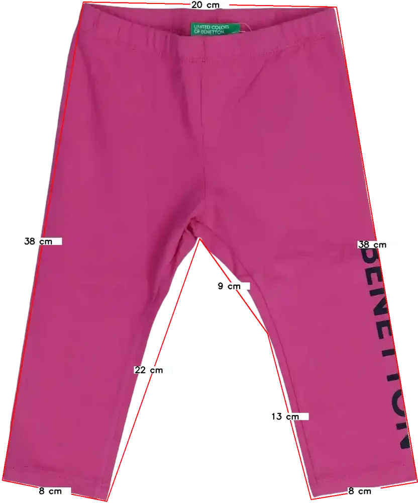 Rózsaszín Benetton Leggings EU 80 / UK 9-12 hónap / US 12 hónap