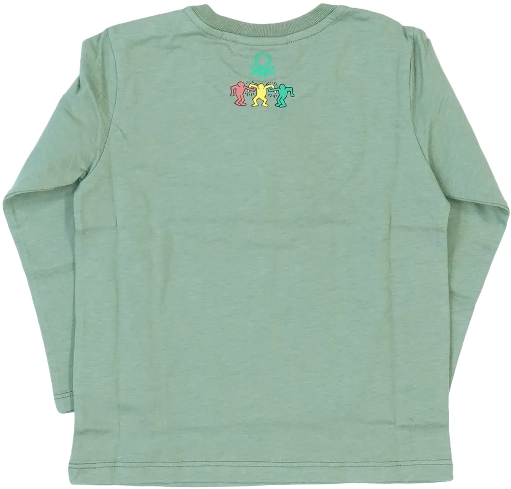 Zöld Benetton Hosszú ujjú felső EU 92 / UK 2 év / US 2T