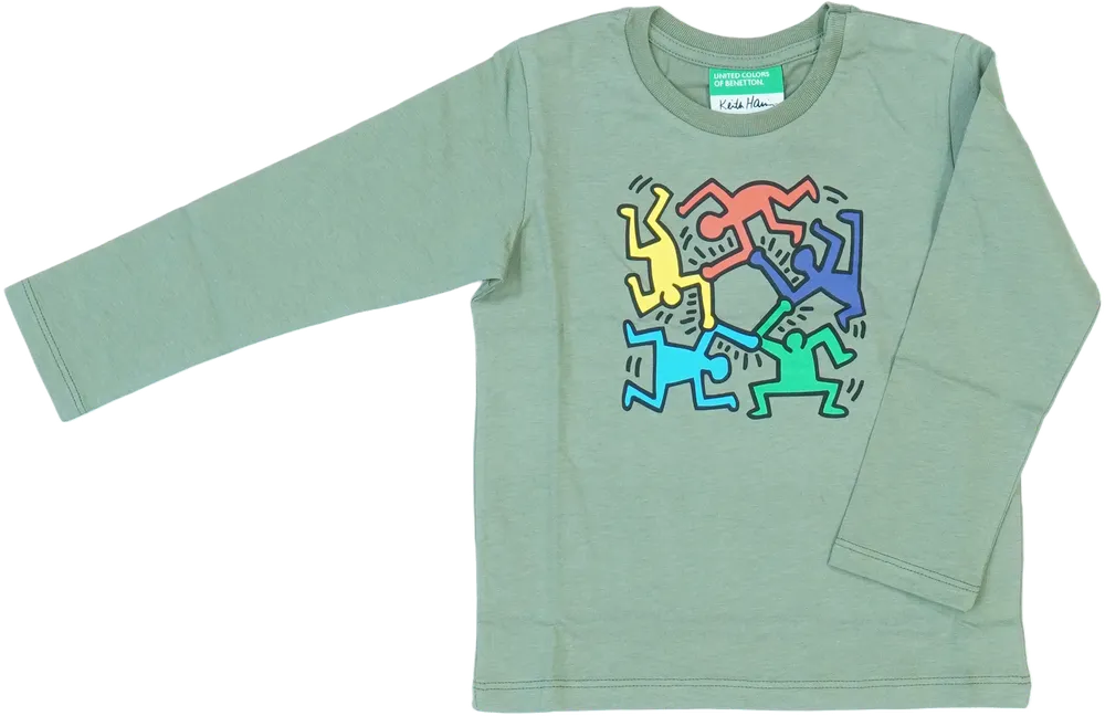 Zöld Benetton Hosszú ujjú felső EU 92 / UK 2 év / US 2T