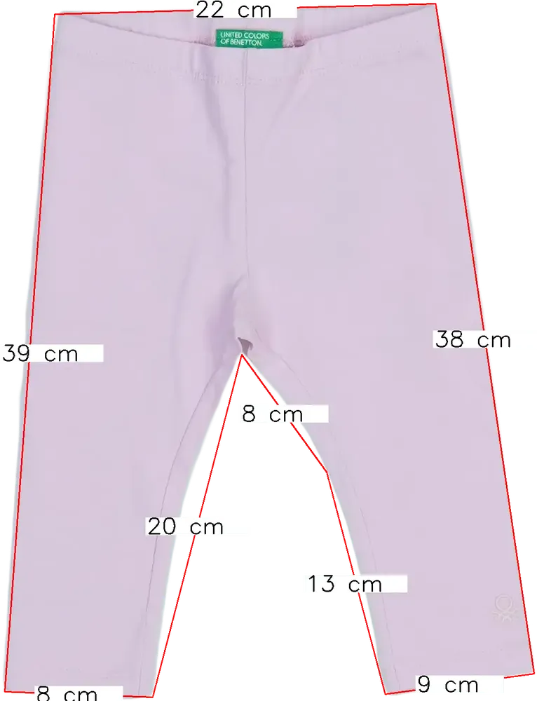 Rózsaszín Benetton Leggings EU 80 / UK 9-12 hónap / US 12 hónap