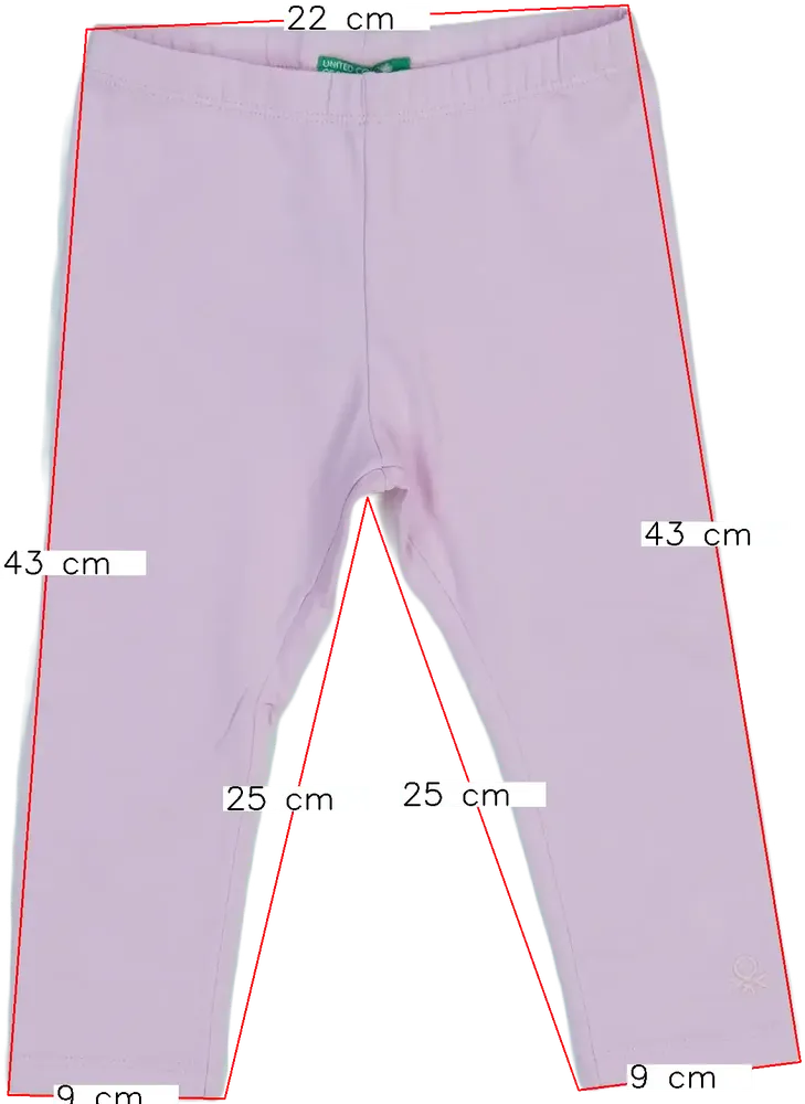 Rózsaszín Benetton Leggings EU 86 / UK 12-18 hónap / US 18 hónap
