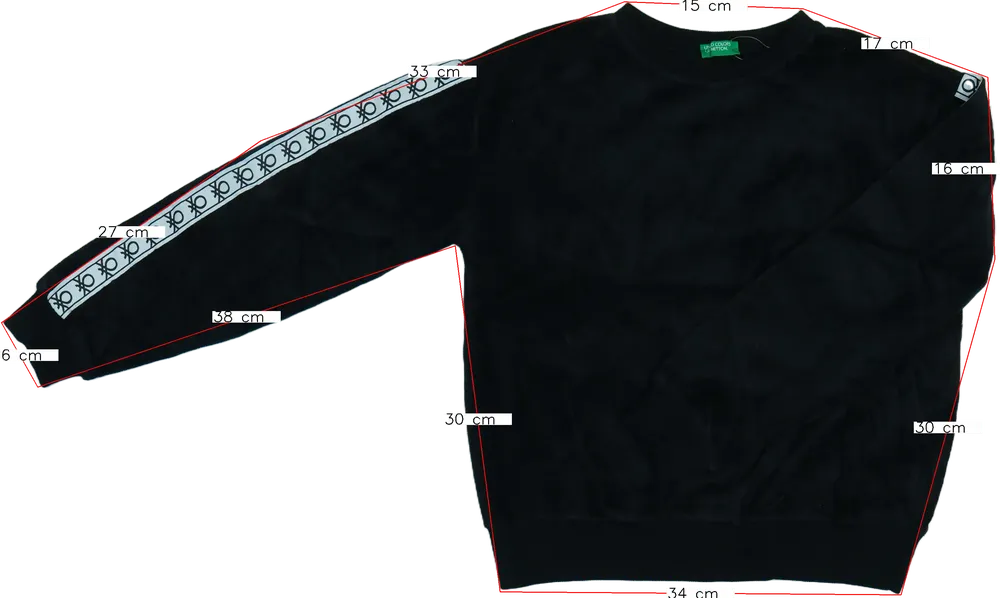 Lila Benetton Pulóver EU 134 / UK 9 év / US 9 év/L