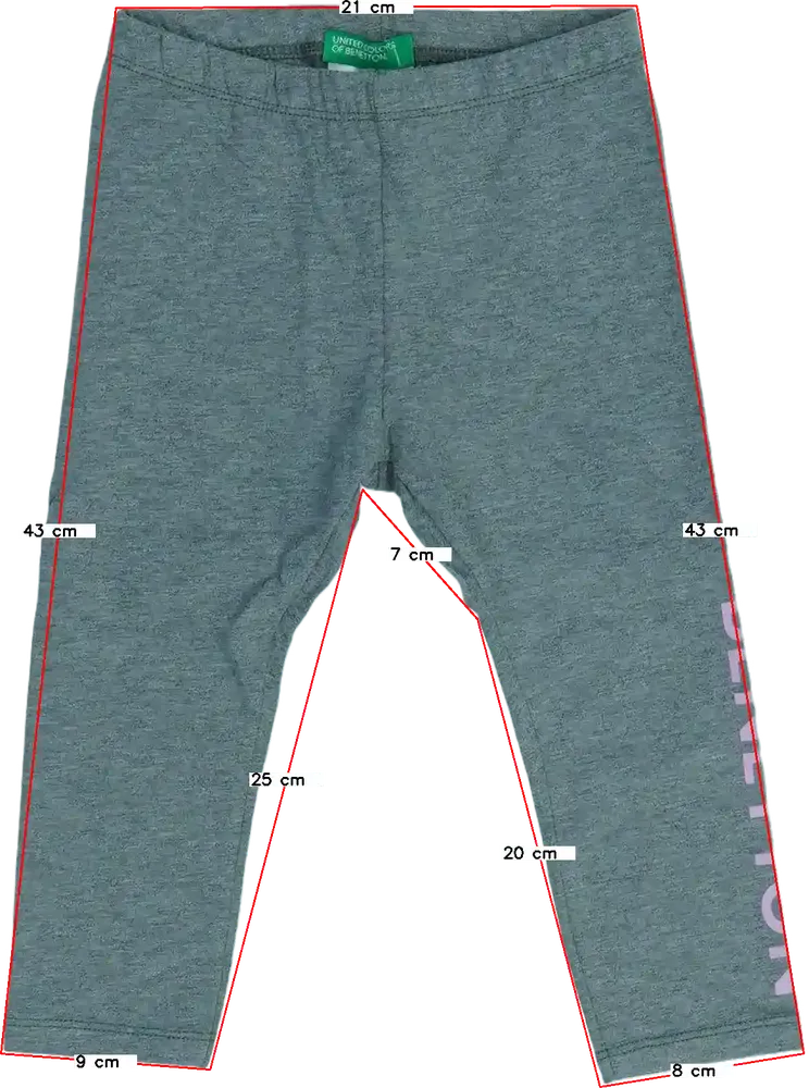 Szürke Benetton Leggings EU 86 / UK 12-18 hónap / US 18 hónap