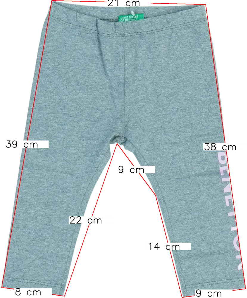 Szürke Benetton Leggings EU 104 / UK 4 év / US 4T/XS