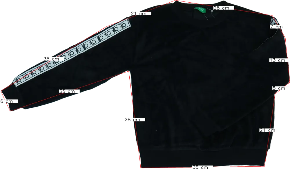 Lila Benetton Pulóver EU 128 / UK 8 év / US 8 év/M