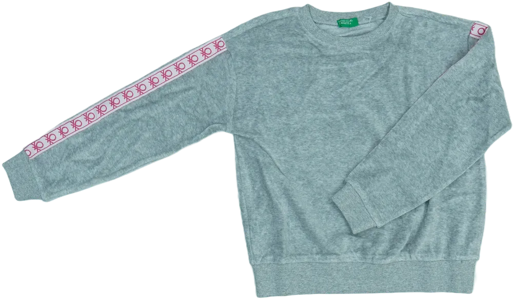 Lila Benetton Pulóver EU 128 / UK 8 év / US 8 év/M