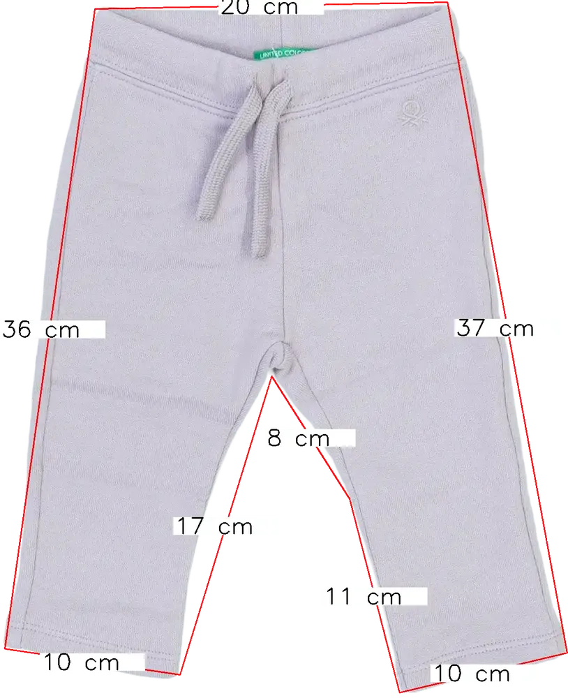 Lila Benetton Melegítőnadrág EU 74 / UK 6-9 hónap / US 6-9 hónap