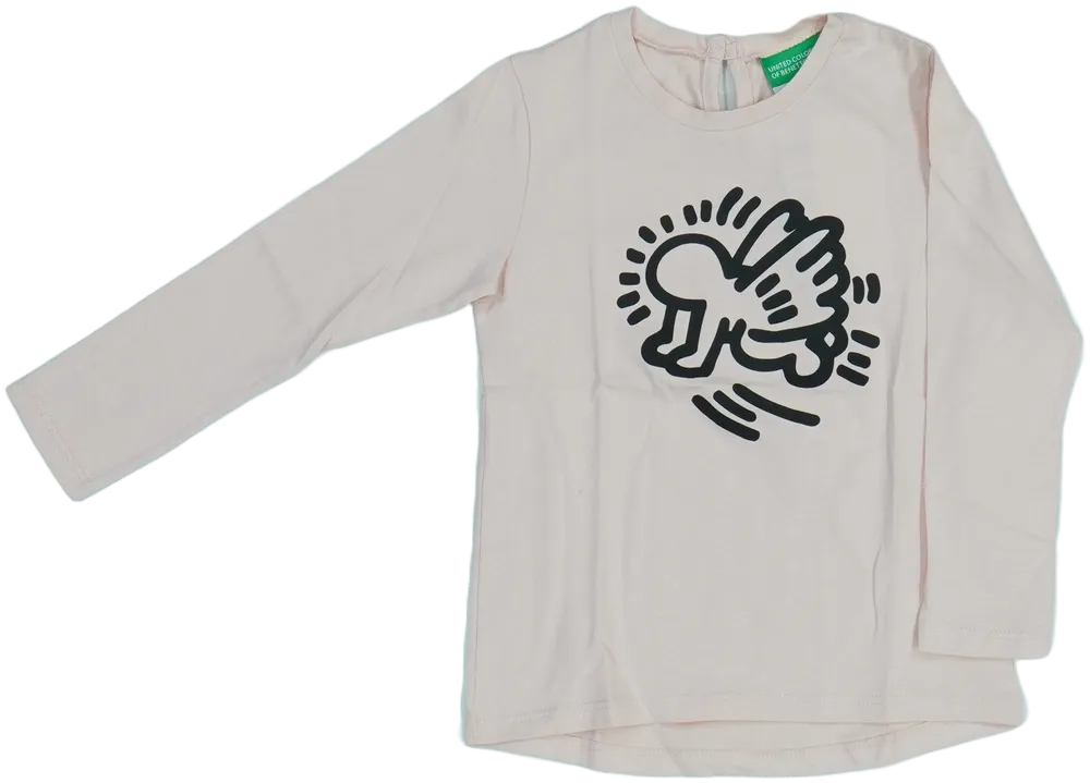 Rózsaszín Benetton Hosszú ujjú felső EU 98 / UK 3 év / US 3T