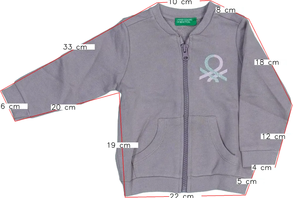 Rózsaszín Benetton Pulóver EU 80 / UK 9-12 hónap / US 12 hónap