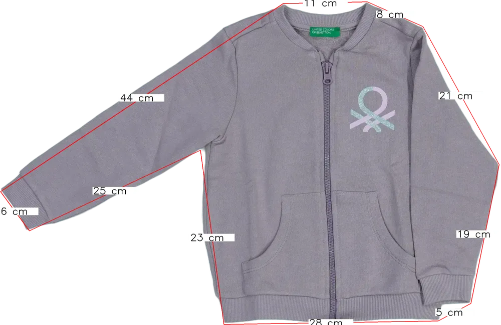 Rózsaszín Benetton Pulóver EU 98 / UK 3 év / US 3T