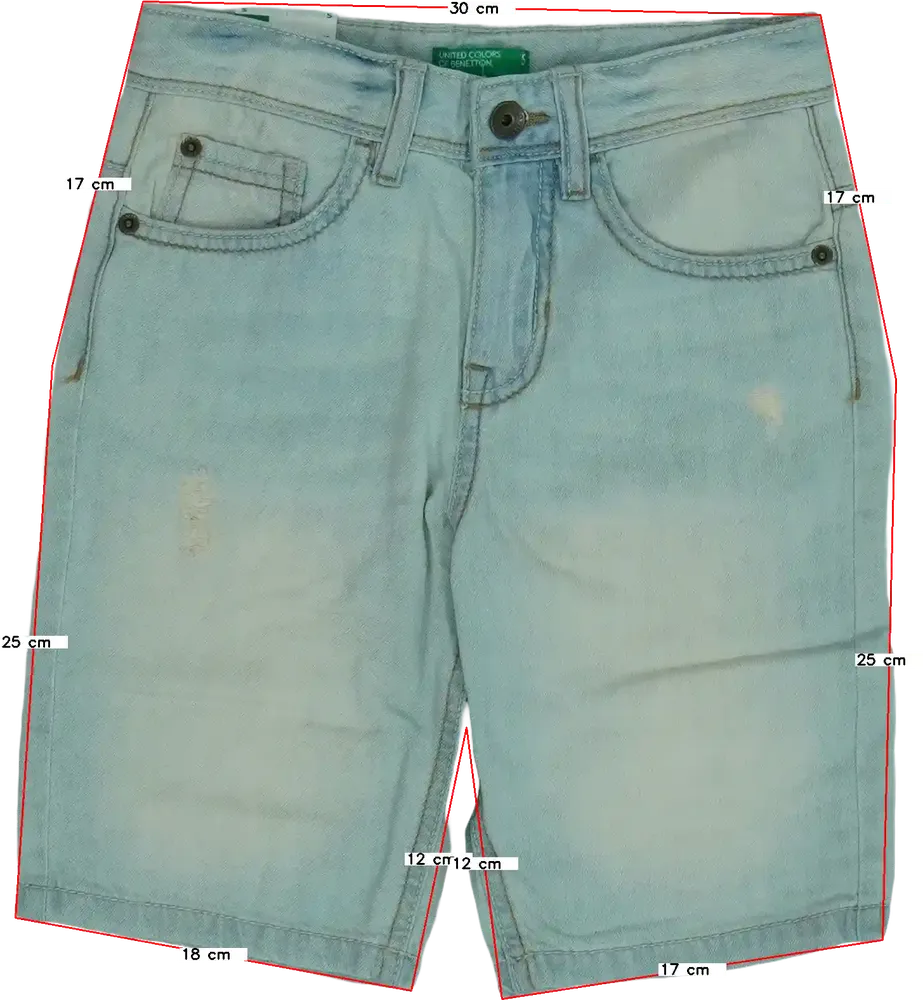 Kék Benetton Rövidnadrág EU 116 / UK 6 év / US 6 év/S