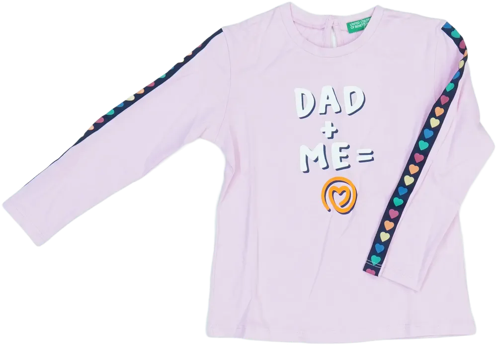 Rózsaszín Benetton Hosszú ujjú felső EU 98 / UK 3 év / US 3T