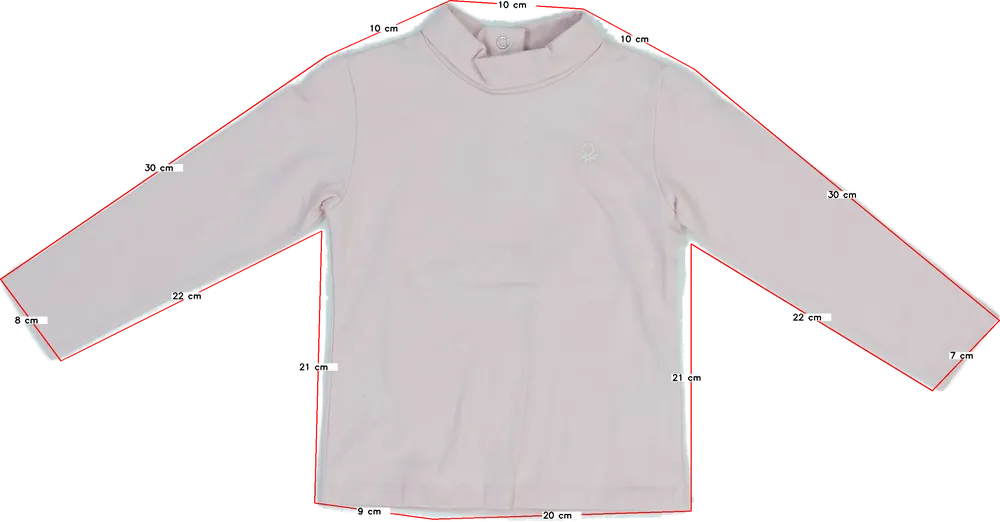 Rózsaszín Benetton Garbó EU 92 / UK 2 év / US 2T