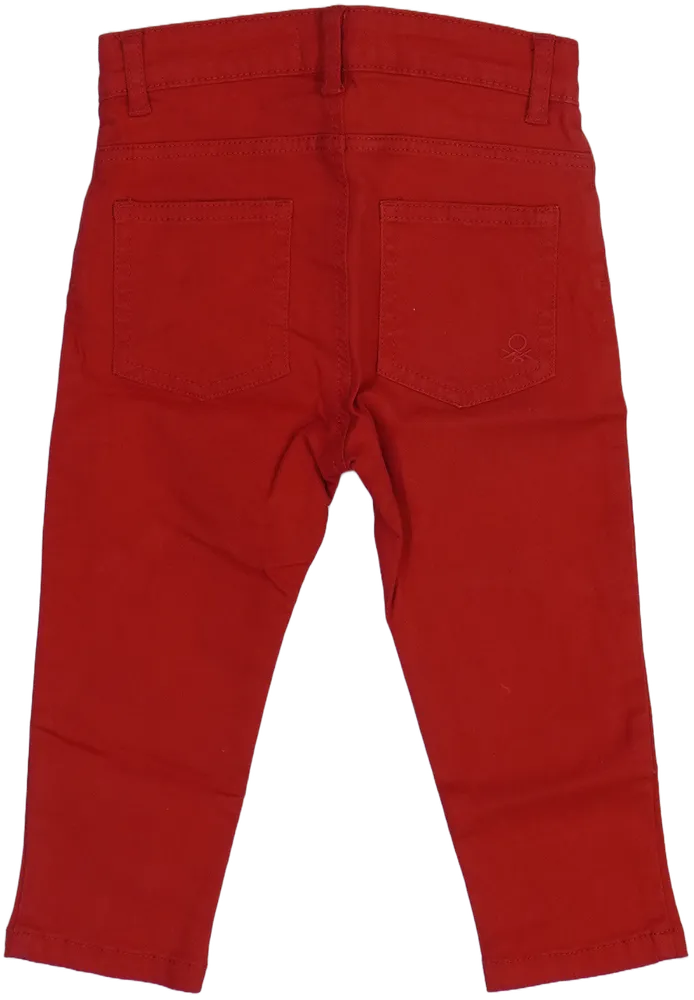 Piros Benetton Farmernadrág EU 92 / UK 2 év / US 2T