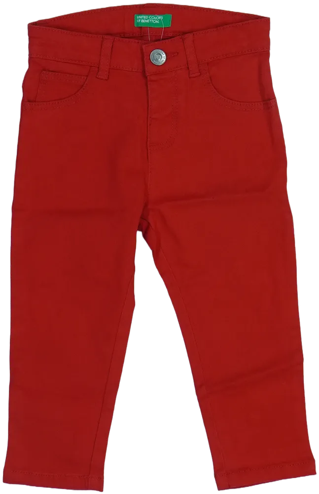 Piros Benetton Farmernadrág EU 92 / UK 2 év / US 2T