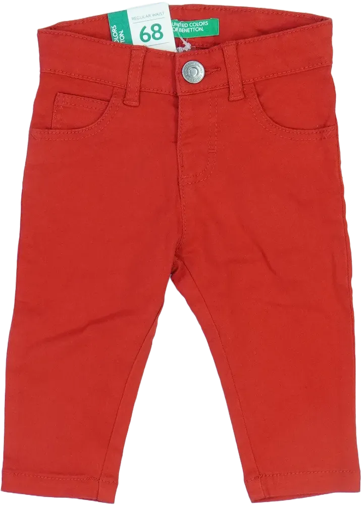 Piros Benetton Hosszúnadrág EU 74 / UK 6-9 hónap / US 6-9 hónap