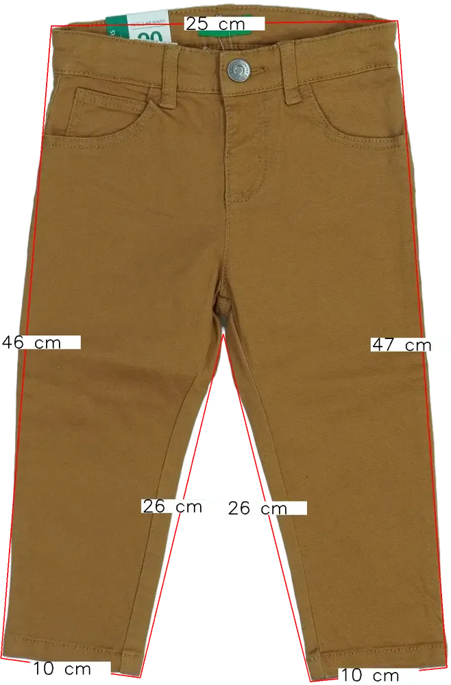 Barna Benetton Hosszúnadrág EU 92 / UK 2 év / US 2T