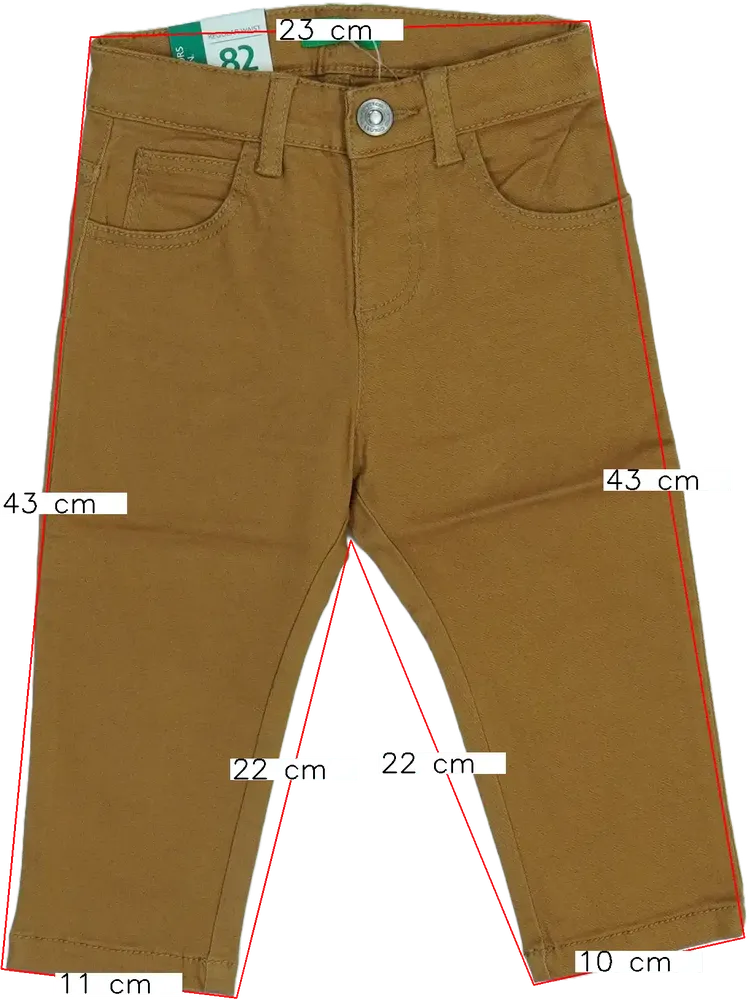 Barna Benetton Hosszúnadrág EU 86 / UK 12-18 hónap / US 18 hónap