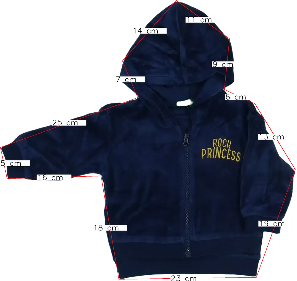 Kék Benetton Kapucnis pulóver EU 74 / UK 6-9 hónap / US 6-9 hónap