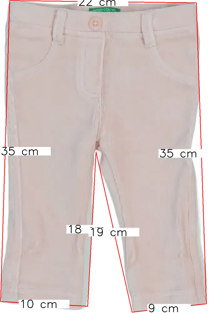 Rózsaszín Benetton Hosszúnadrág EU 74 / UK 6-9 hónap / US 6-9 hónap