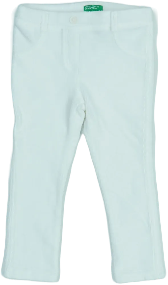 Fehér Benetton Baby nadrág EU 98 / UK 3 év / US 3T