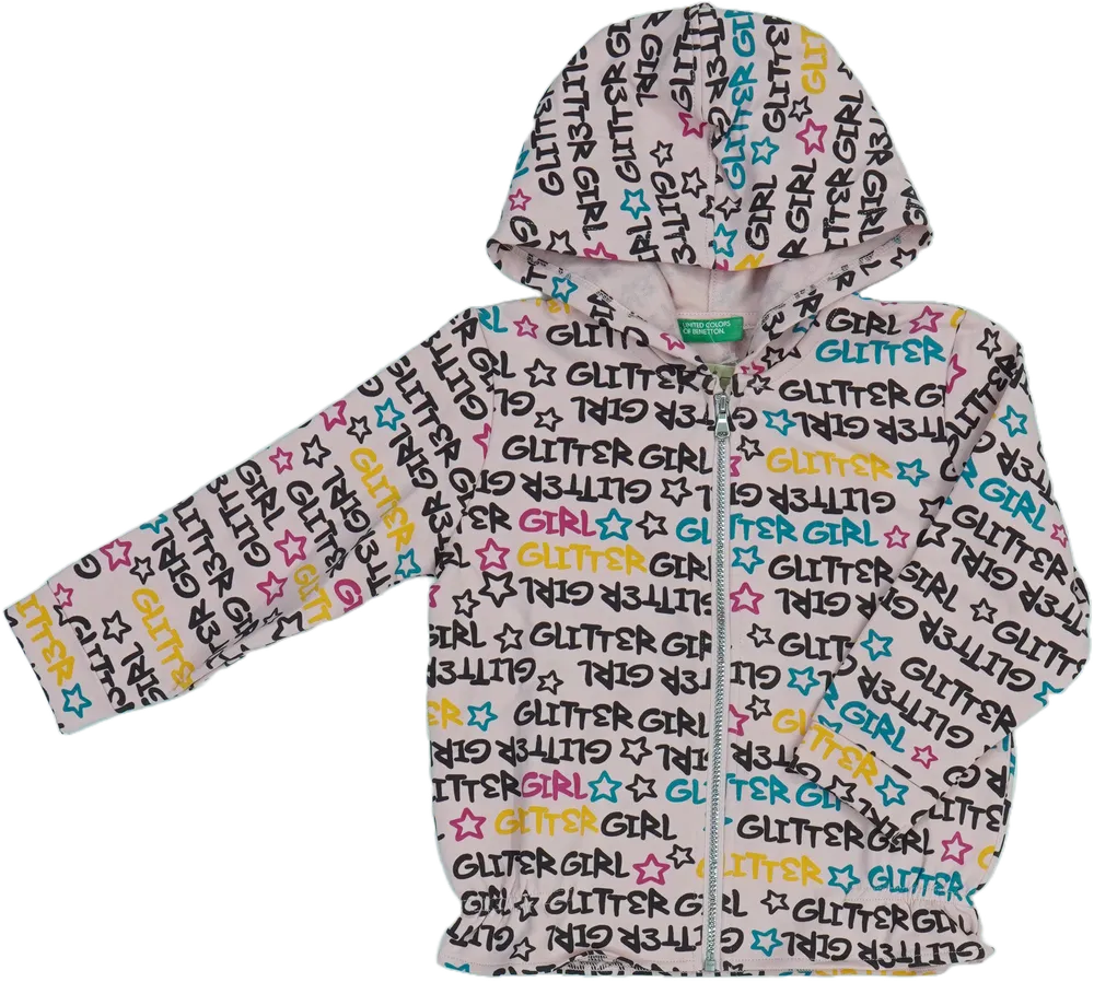 Rózsaszín Benetton Kapucnis pulóver EU 98 / UK 3 év / US 3T