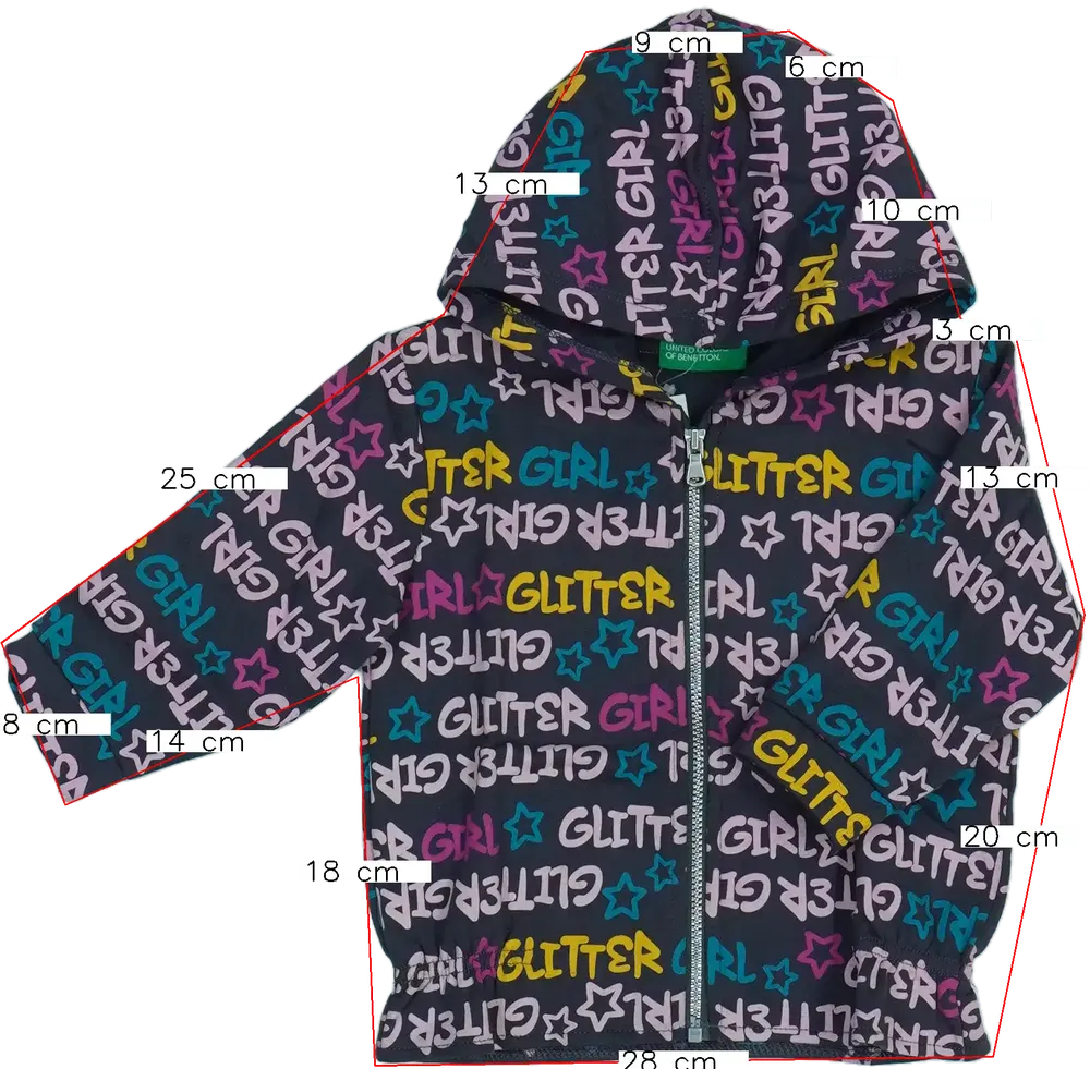 Szürke Benetton Kapucnis pulóver EU 80 / UK 9-12 hónap / US 12 hónap