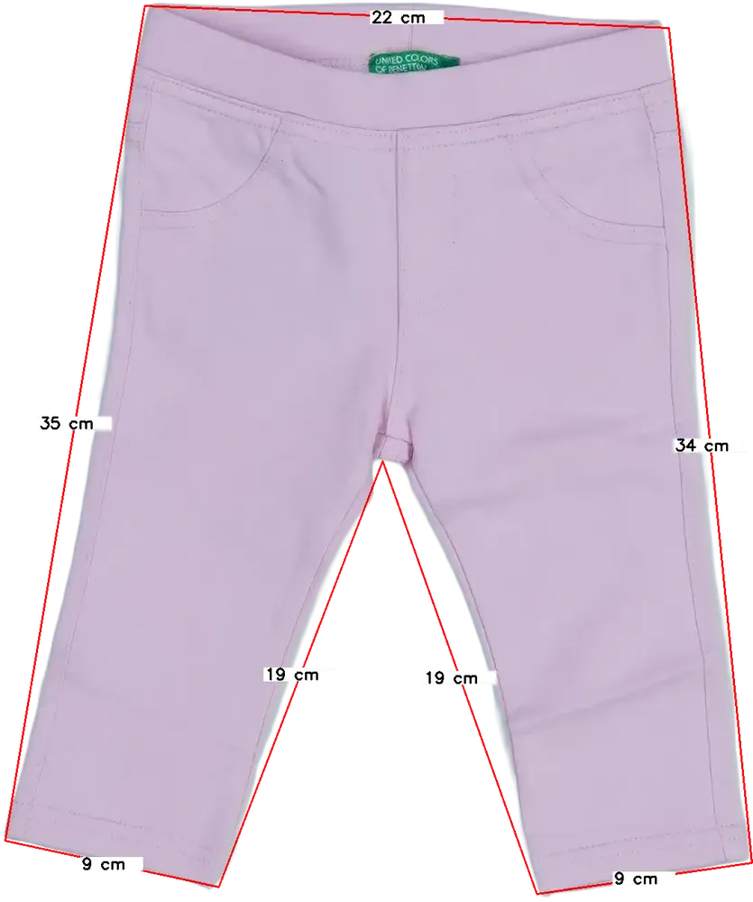Rózsaszín Benetton Leggings EU 74 / UK 6-9 hónap / US 6-9 hónap