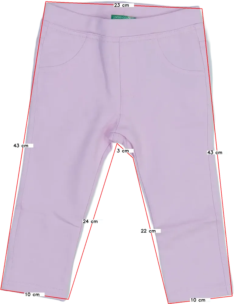 Rózsaszín Benetton Leggings EU 86 / UK 12-18 hónap / US 18 hónap