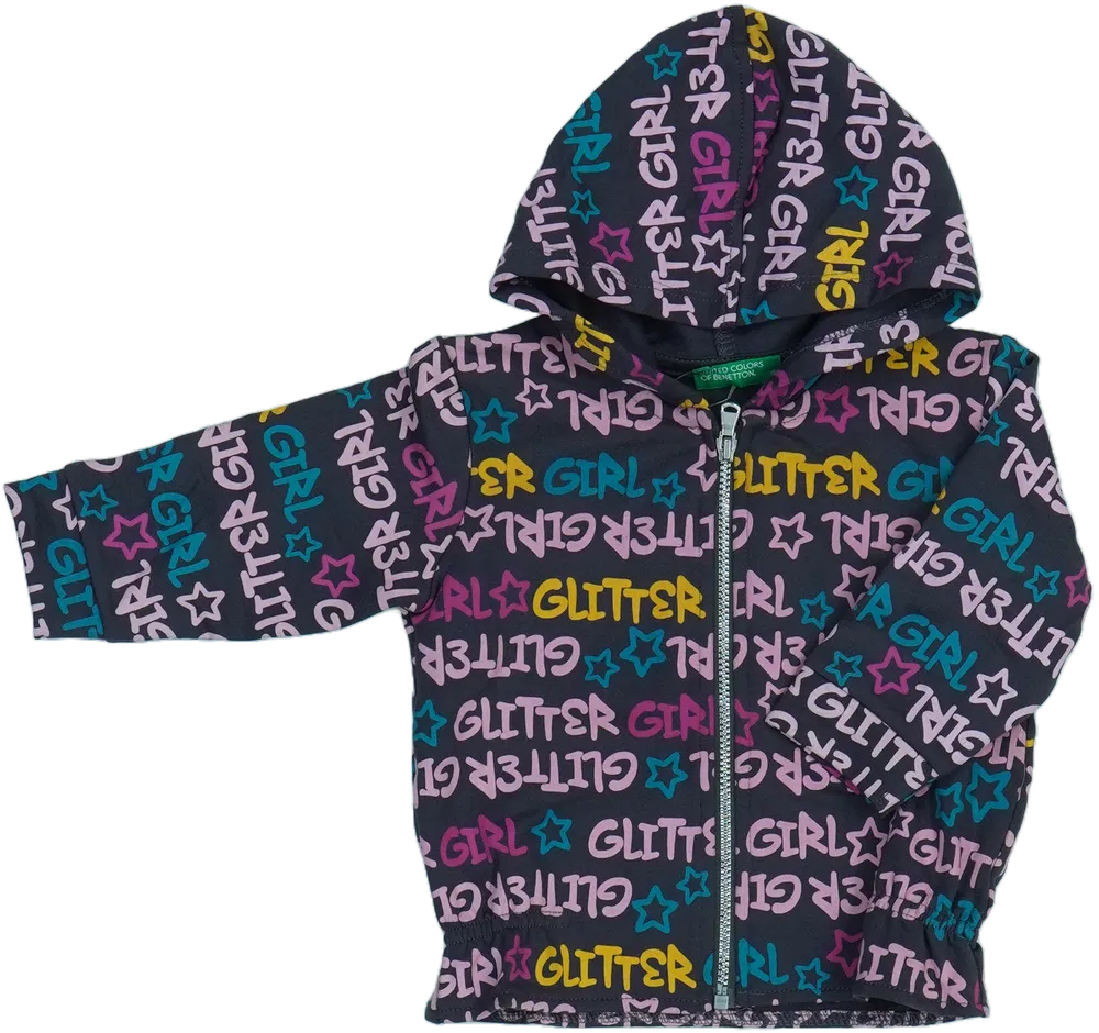 Szürke Benetton Kapucnis pulóver EU 74 / UK 6-9 hónap / US 6-9 hónap