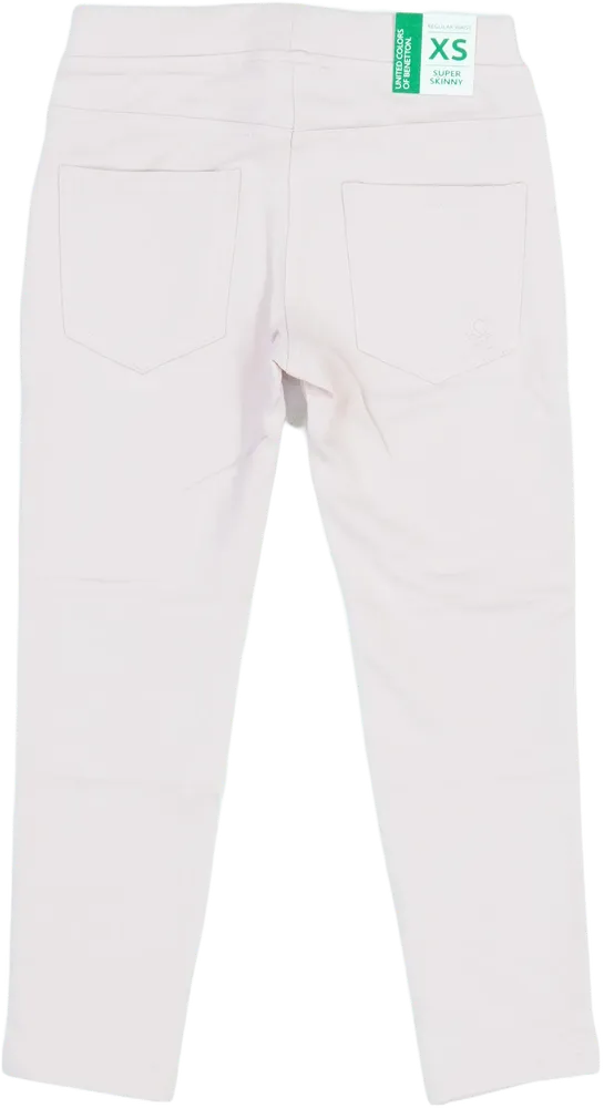 Rózsaszín Benetton Hosszúnadrág EU 110 / UK 5 év / US 5 év/XS