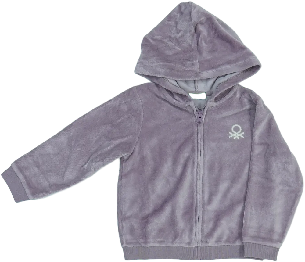 Lila Benetton Kapucnis pulóver EU 98 / UK 3 év / US 3T