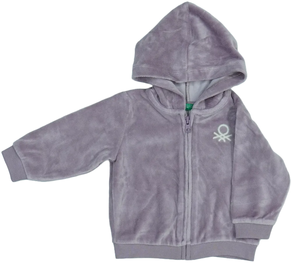 Lila Benetton Kapucnis pulóver EU 74 / UK 6-9 hónap / US 6-9 hónap