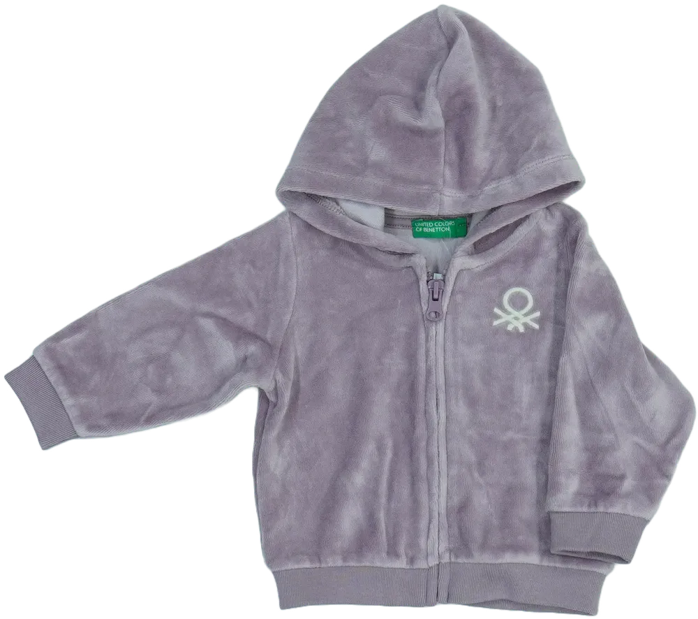 Lila Benetton Kapucnis pulóver EU 68 / UK 3-6 hónap / US 3-6 hónap