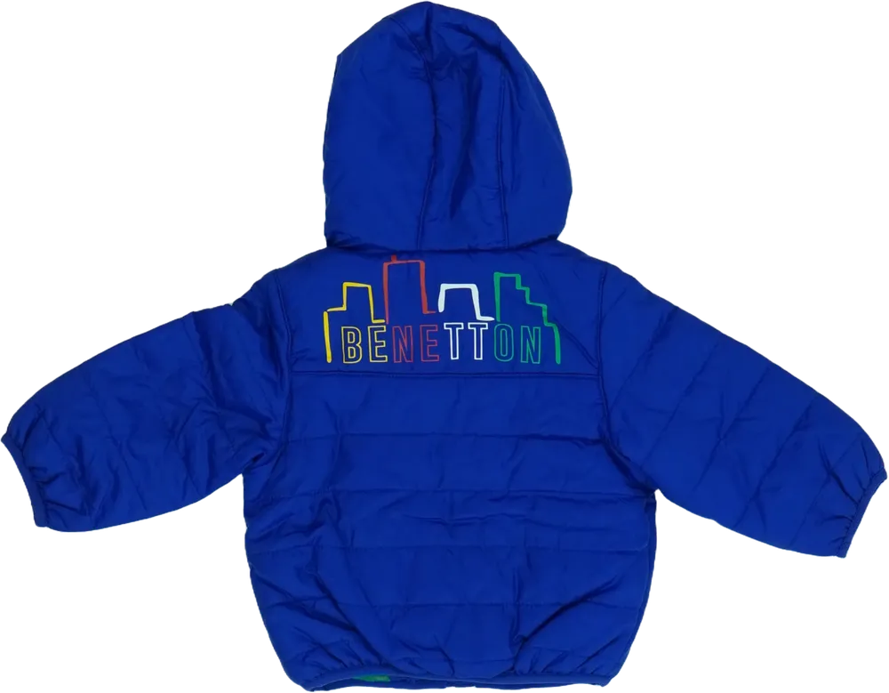 Kék Benetton Átmeneti kabát EU 68 / UK 3-6 hónap / US 3-6 hónap