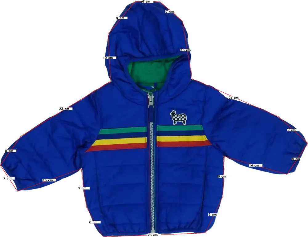 Kék Benetton Átmeneti kabát EU 68 / UK 3-6 hónap / US 3-6 hónap