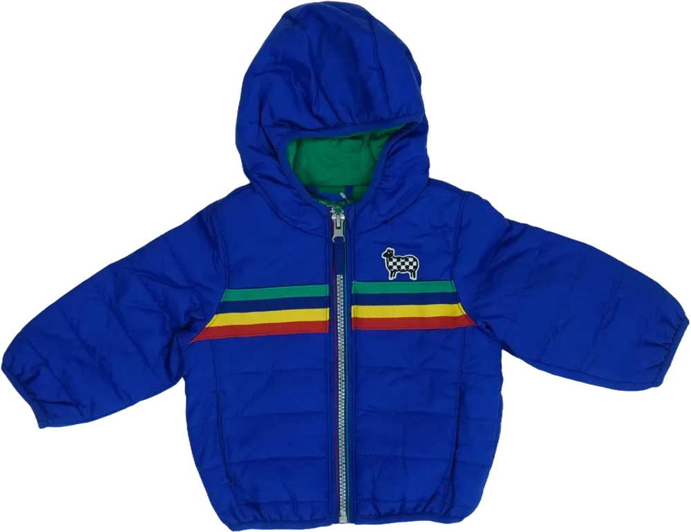 Kék Benetton Átmeneti kabát EU 68 / UK 3-6 hónap / US 3-6 hónap