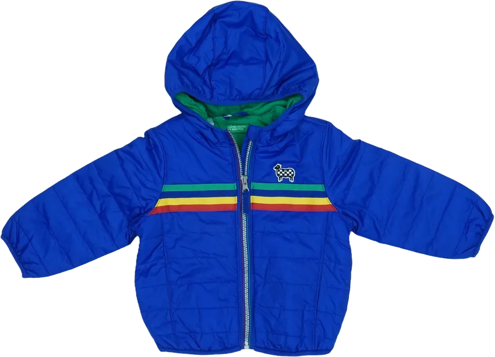 Kék Benetton Átmeneti kabát EU 92 / UK 2 év / US 2T