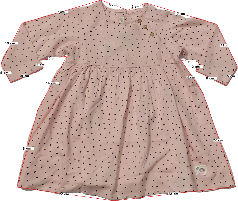 Rózsaszín Benetton Ruha EU 86 / UK 12-18 hónap / US 18 hónap