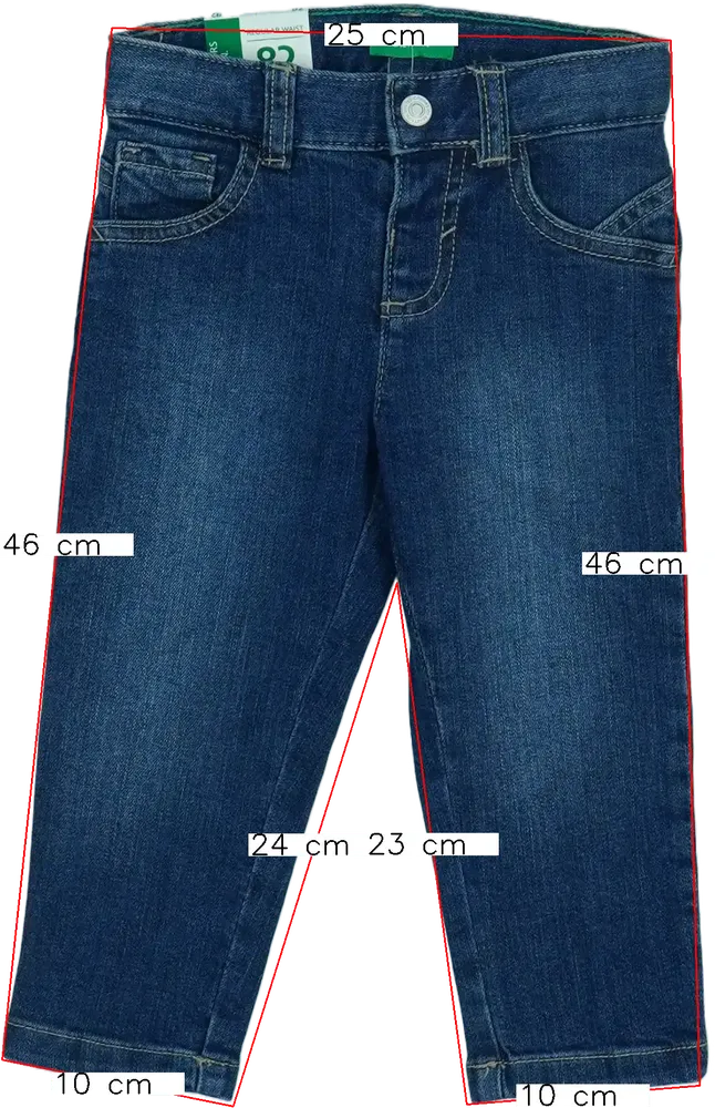 Kék Benetton Farmernadrág EU 86 / UK 12-18 hónap / US 18 hónap